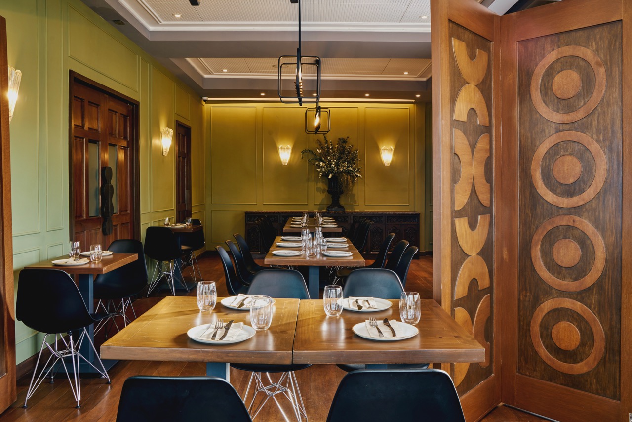 Deo Gracias's El Patrio, El Comedor, and Arriba dining spaces