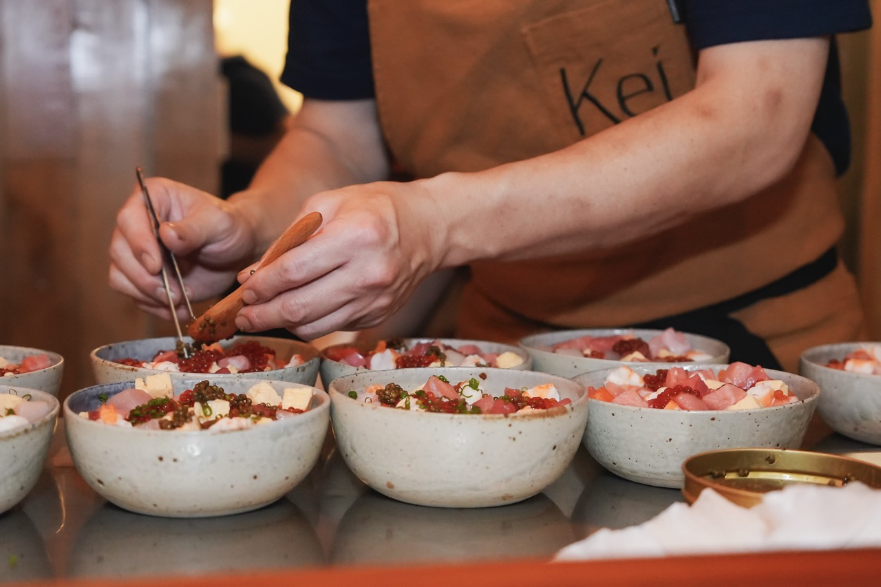 Taking the Chirashi Bowl to a different level and promising a harmony of flavors, this special version was named “Lexus Electrified” just for the evening