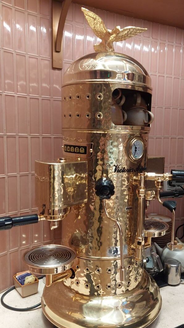 Elements like the restaurant's Victoria Arduino coffee machine and working jukebox lend it a nostalgic feel