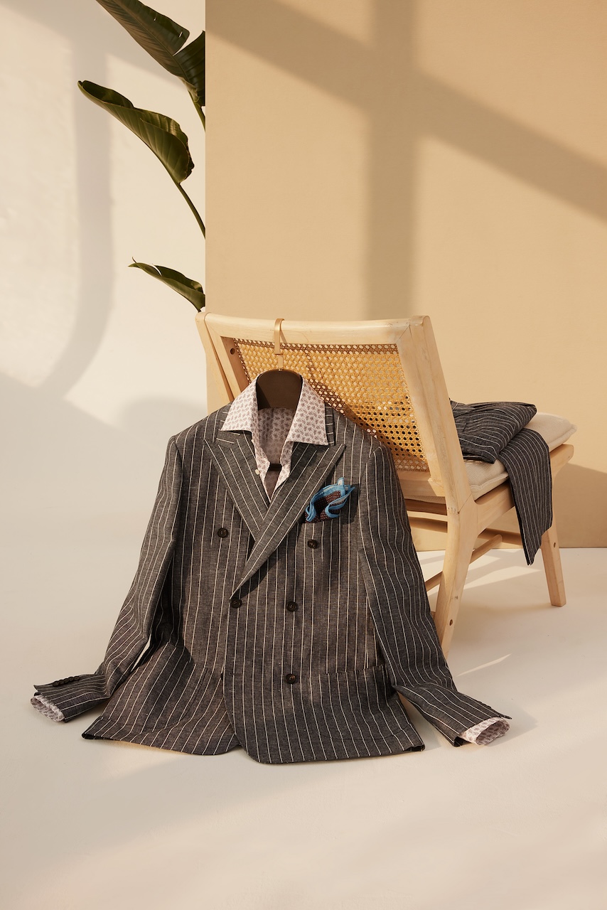 More complex and detailed garments at Hemingway Clothiers take up a month to finish but usually only requires a single fitting