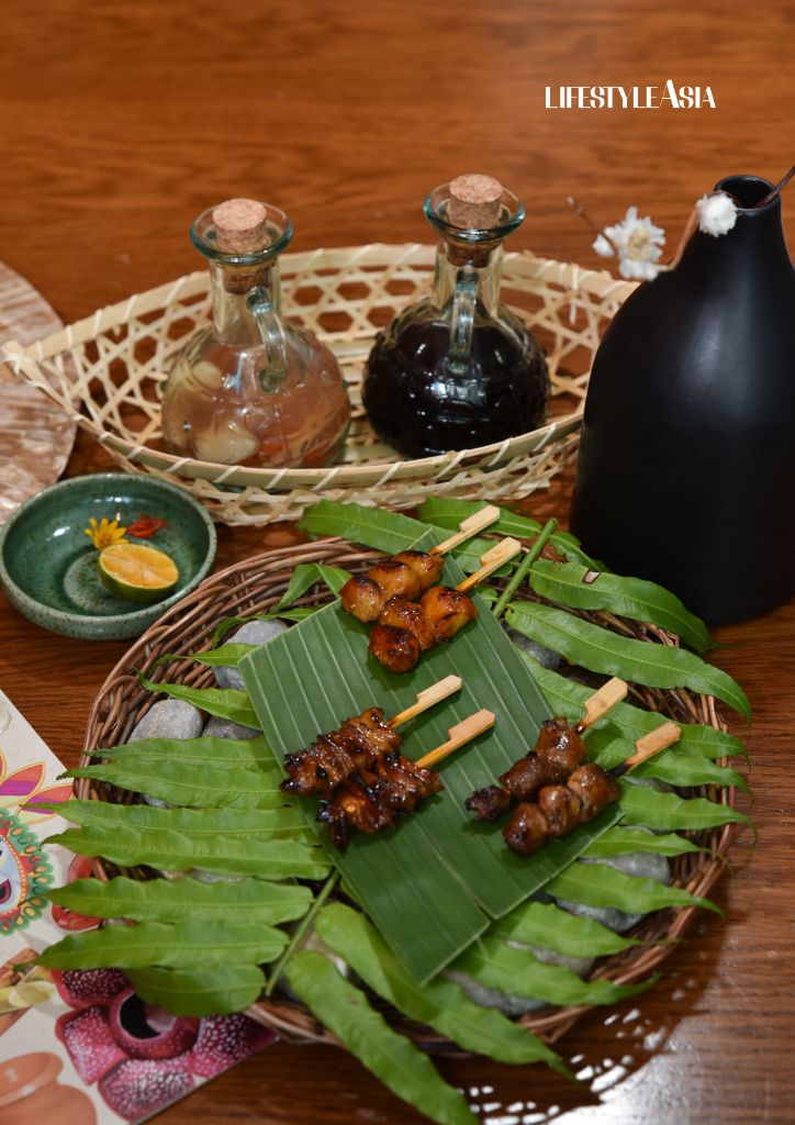 Inasal; and chefs preparing servings of Adobadong Sinugba 