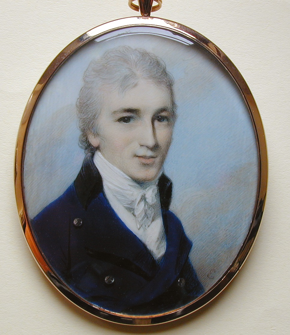 The miniature portrait of a young Thomas Lefroy by George Engleheart