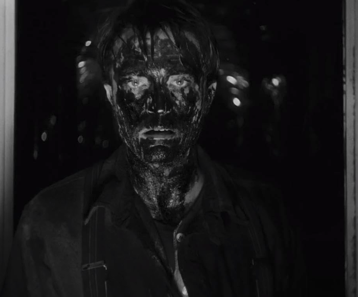 Robert Pattinson as Thomas Howard in "The Lighthouse"