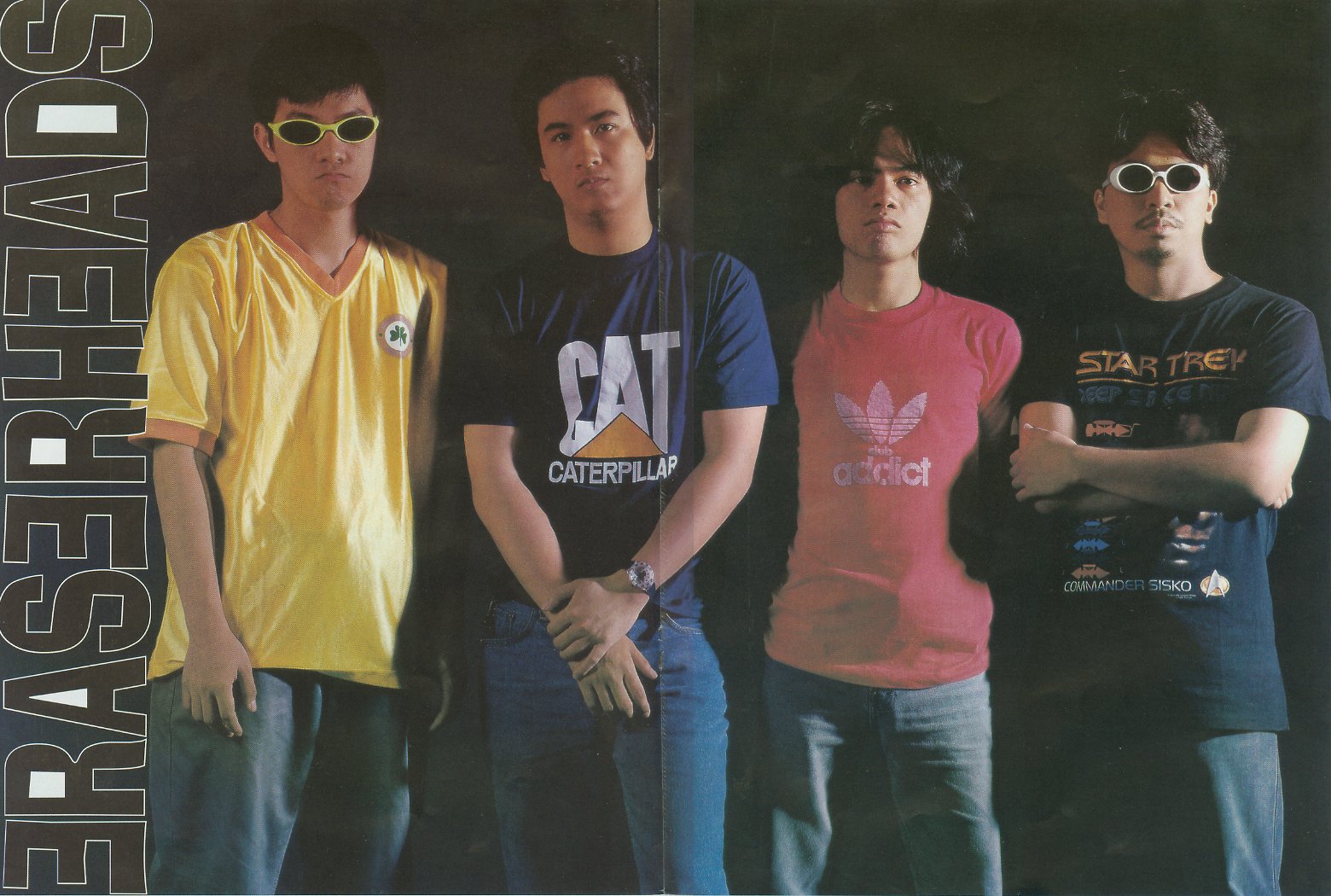 Raimund Marasigan, Ely Buendia, Marcus Adoro, and Buddy Zabala Eraserheads Photo from Every Eraserheads Photos 
