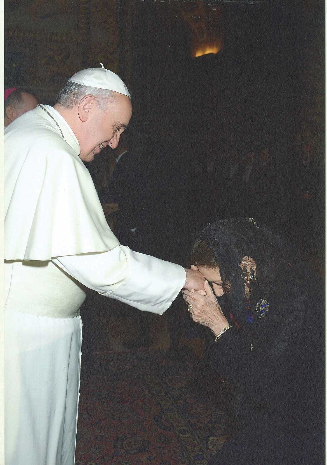Pope Francis with Ambassador Mercy Tuason
