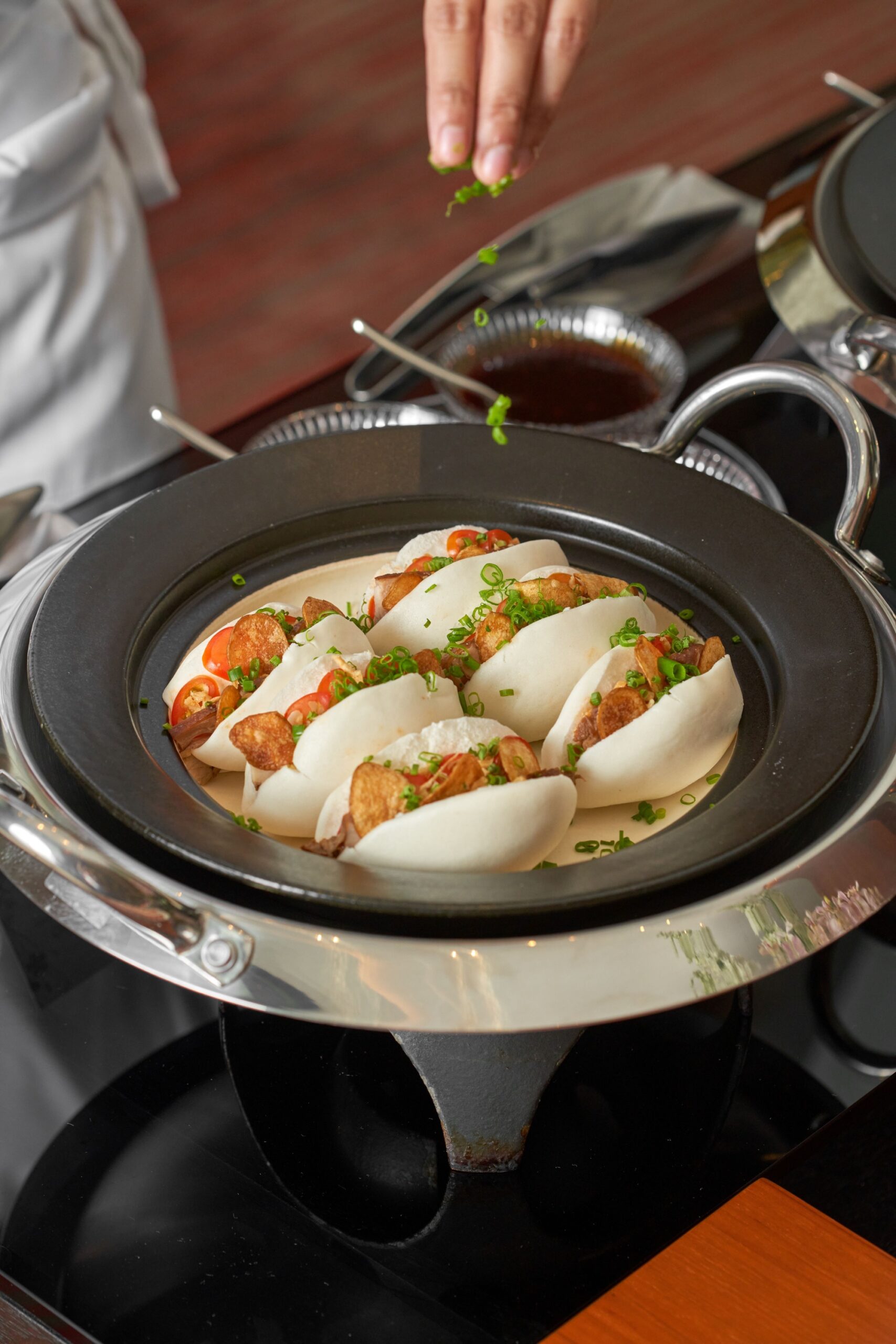 Chicken Adobo in bao buns