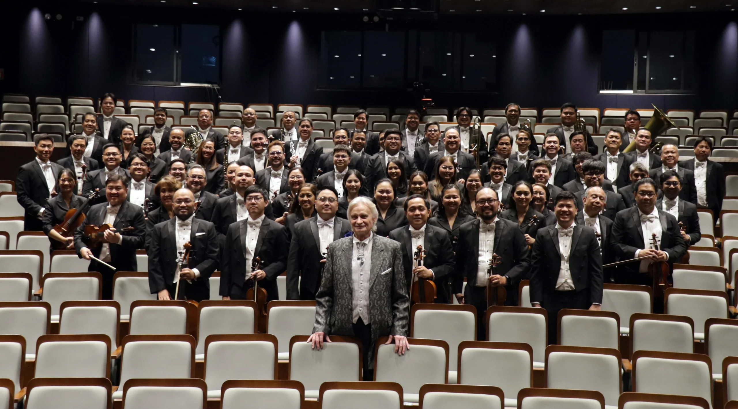 The Philippine Philharmonic Orchestra (PPO) with Music Director and Principal Conductor, Maestro Grzegorz Nowak/Photo by Kiko Cabuena
