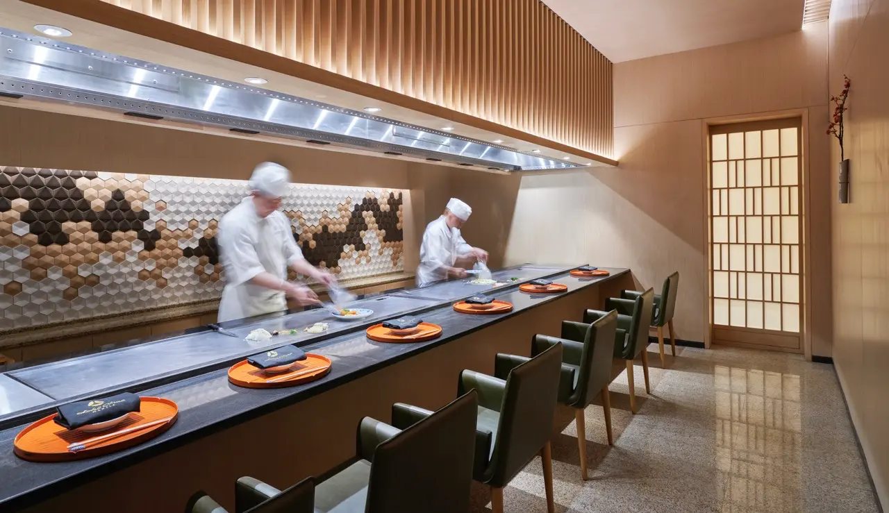 Inside Yamazato at Hotel Okura Manila