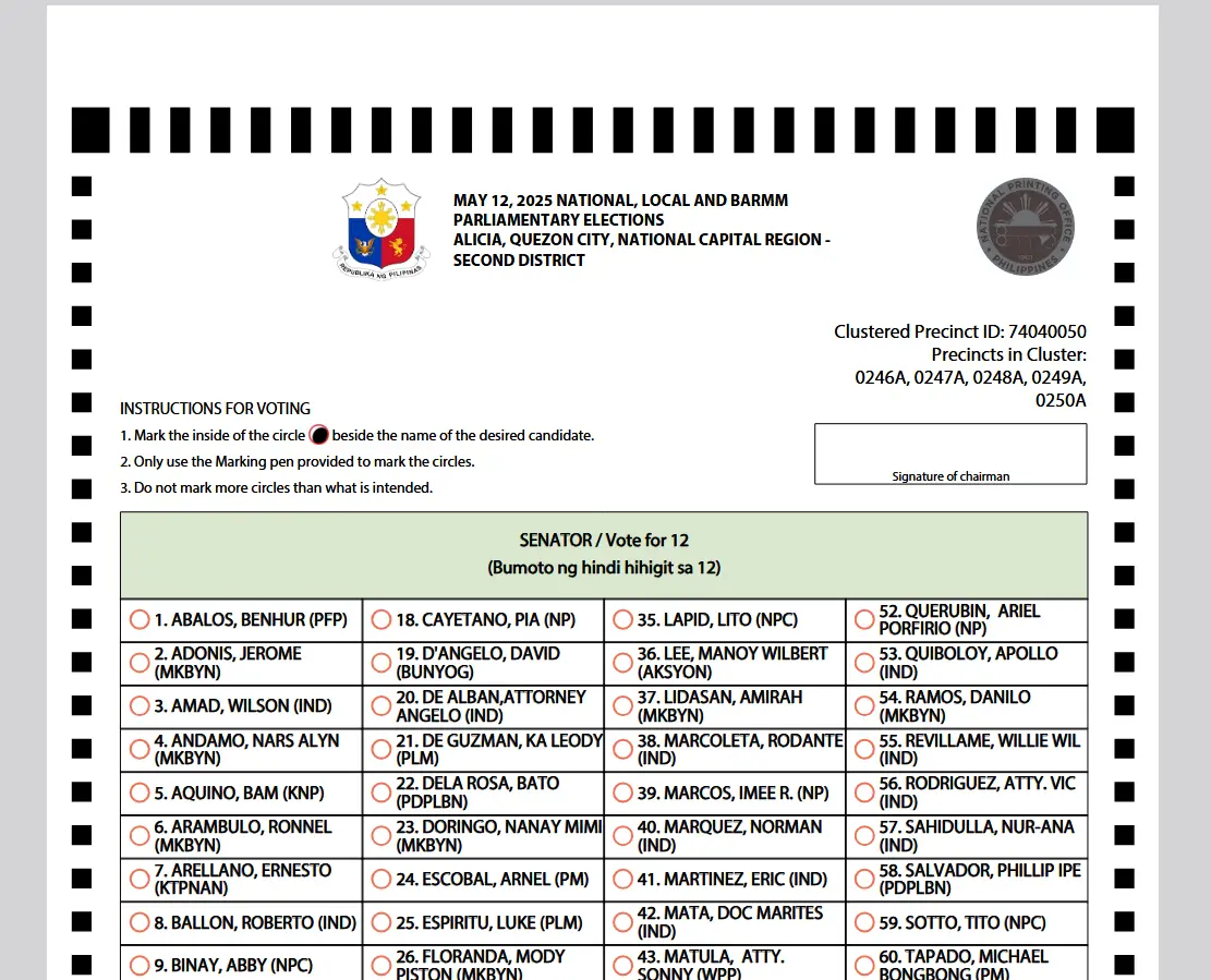 ballot voter election