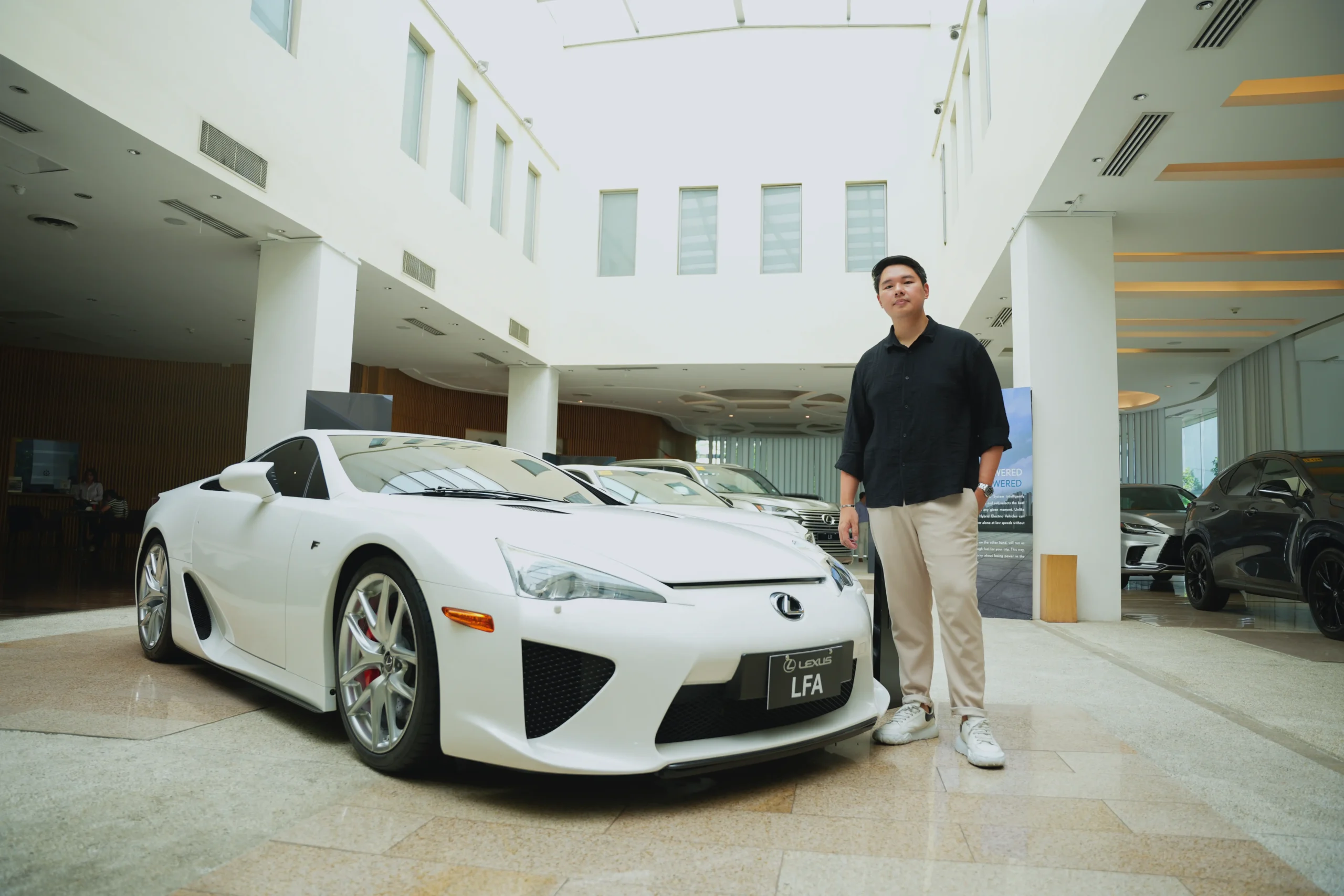 The AutoComplex Inc. Founder and President Archie Chiang at the Lexus Manila Showroom before the Lexus Drive event.
