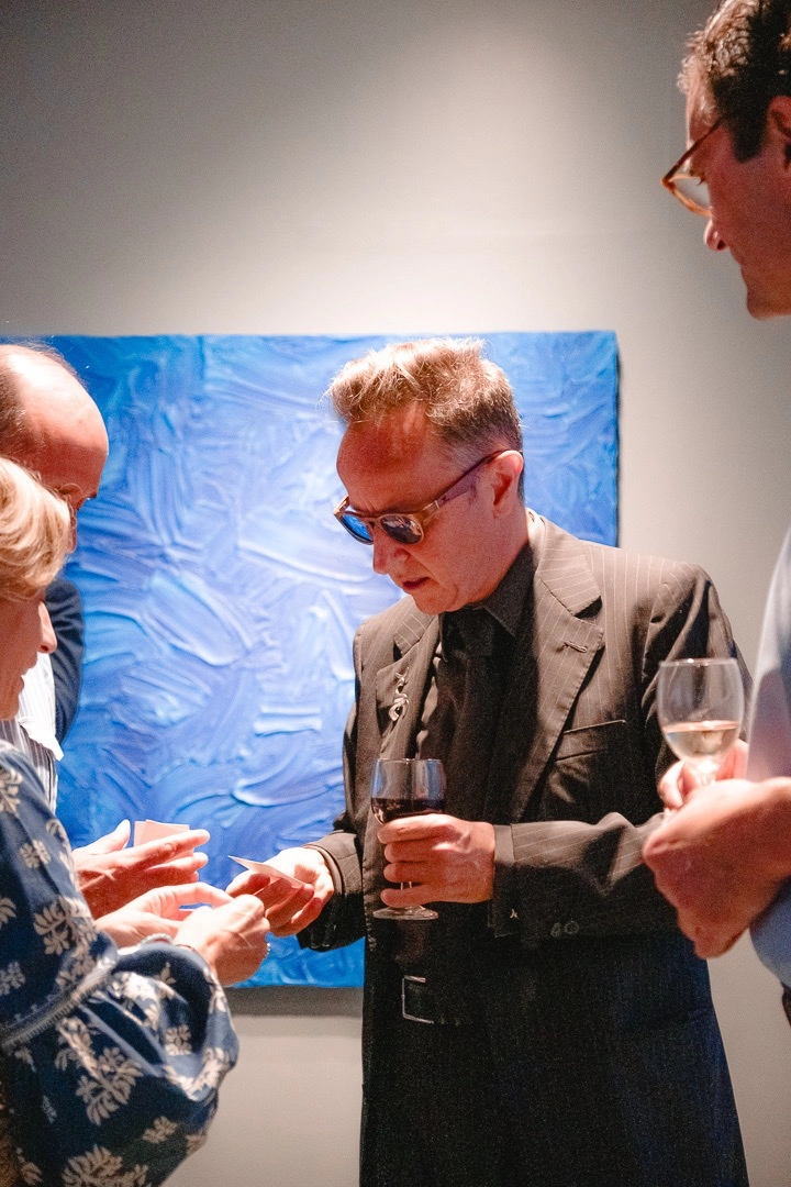 Joan Punyet Miró at the exclusive preview of his debut solo exhibition in the Philippines