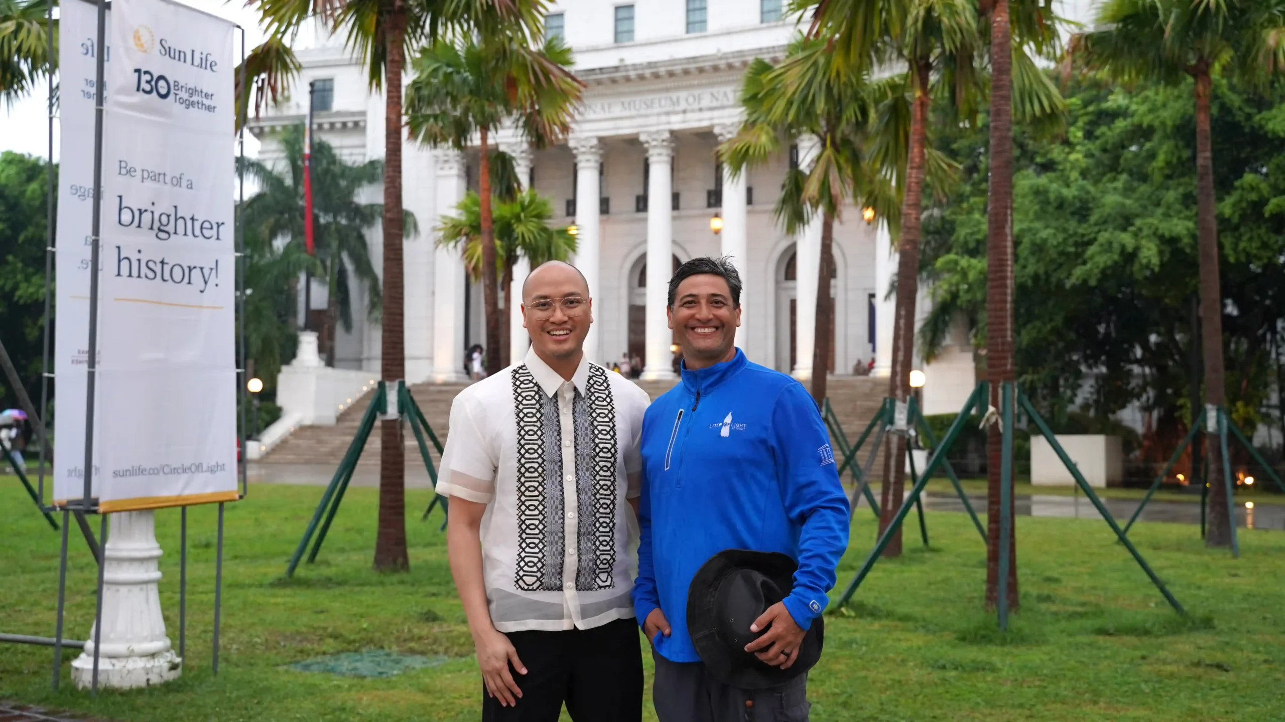 National Museum Deputy Director-General for Museums Jorell Legaspi with Founder of Liter of Light Iliac Diaz/Photo by Ayni Nuyda