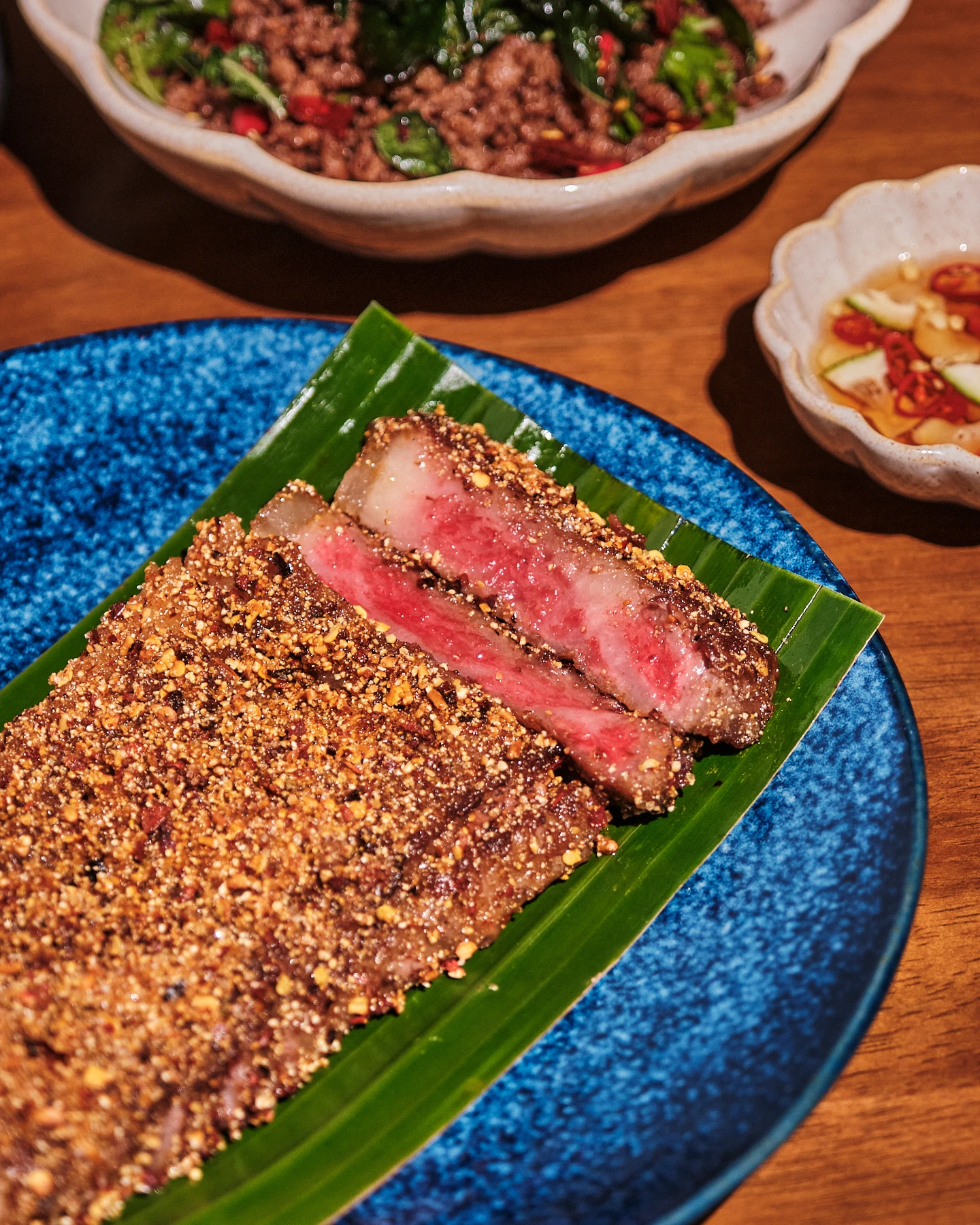 Sabai's Yum ma khuea pao; Nuea yang kluk phoon