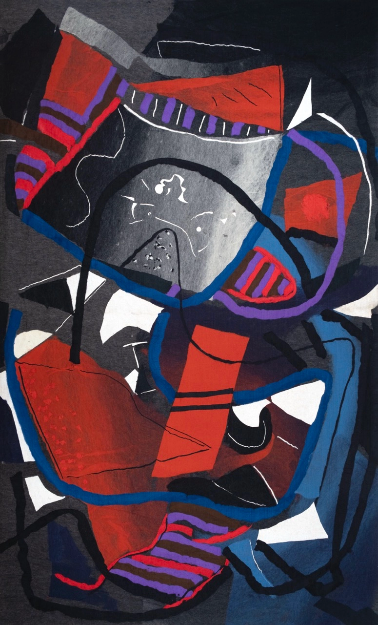 Art Protis tapestries by Alcuaz: ”Spring VIII (Abstract #84),” “Spring XII (Abstract #123),” and “Filipiny (Abstract #124)”