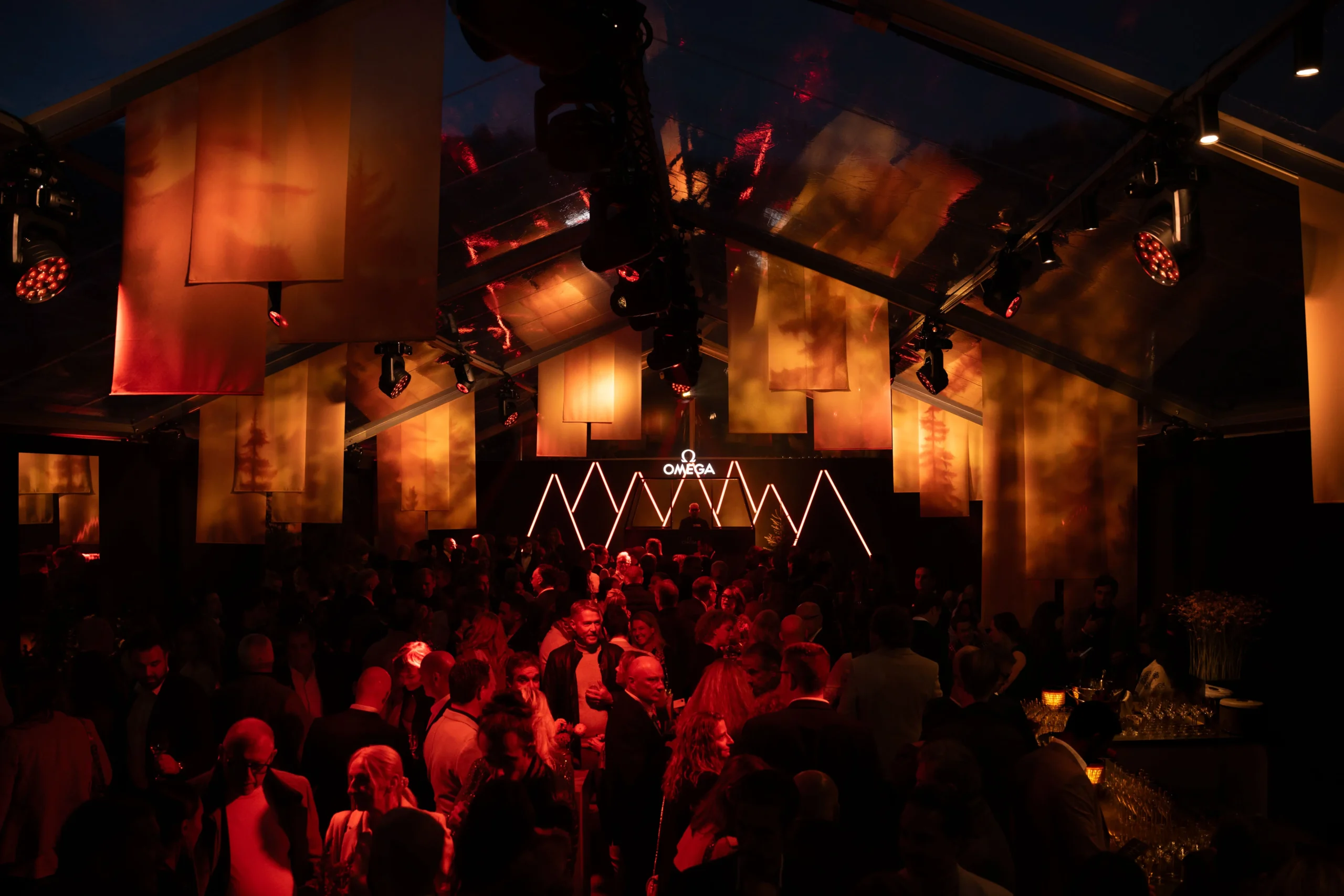 The exclusive OMEGA Masters gala was held in L’Arnouva in the Swiss Alps.