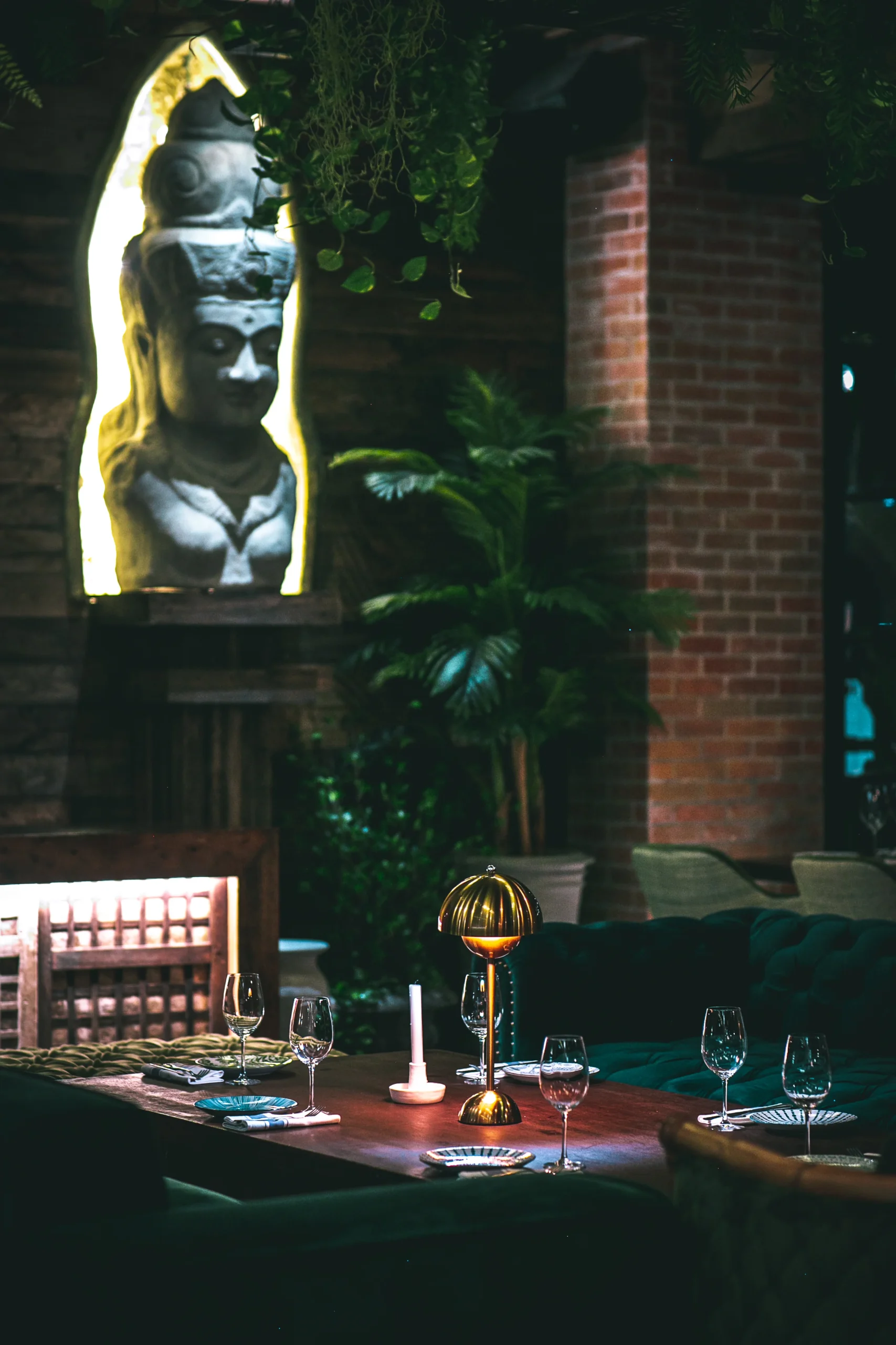 In the Le Jardin area of Dr. Wine Poblacion French dining