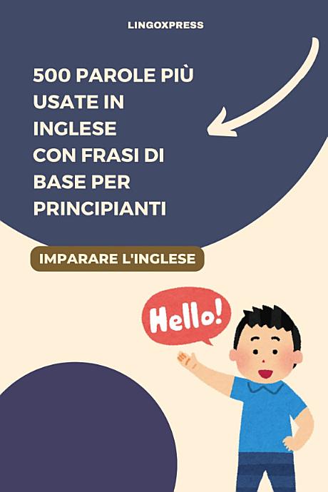 500 Parole Più Usate in Inglese con Frasi di Base per Principianti