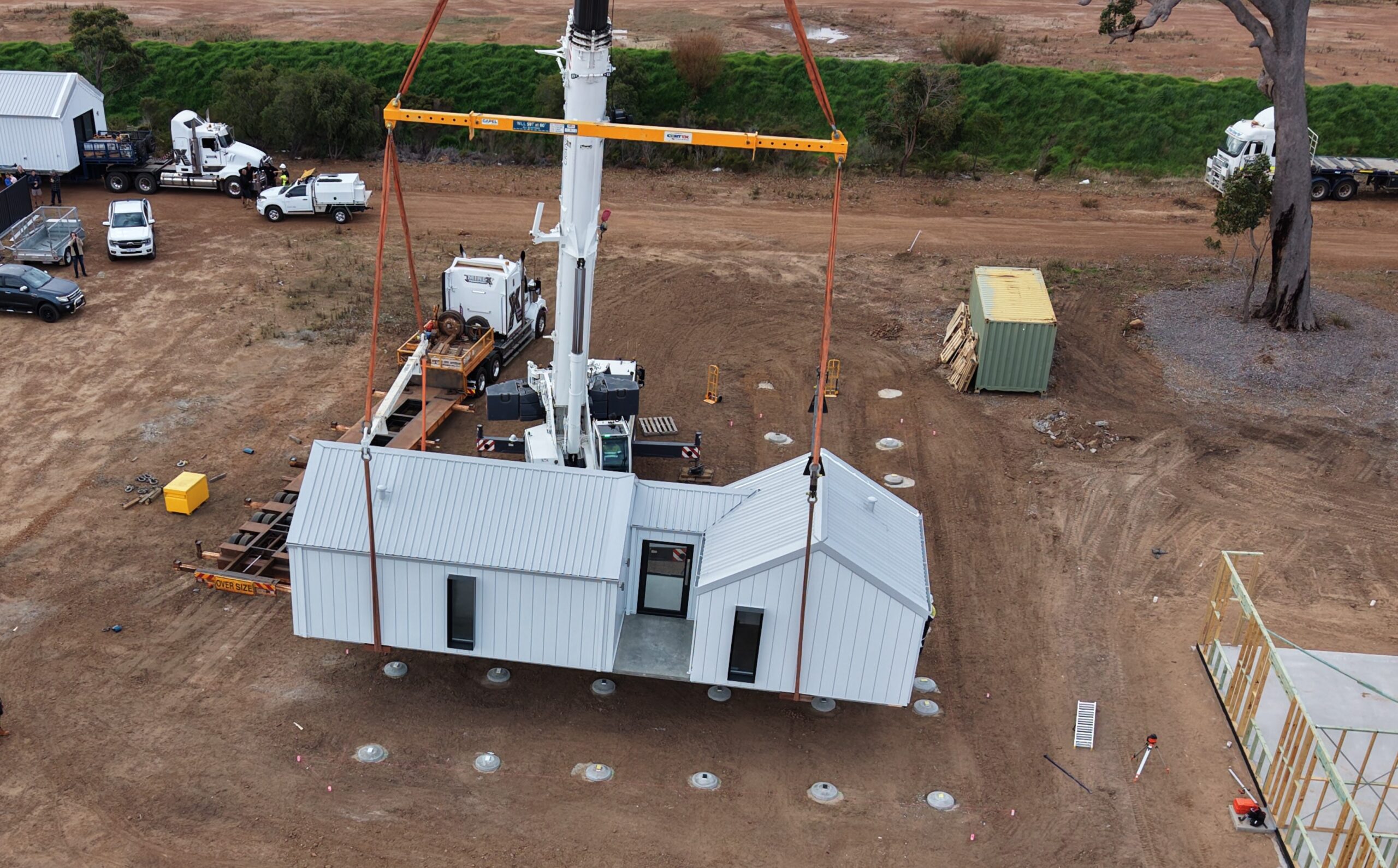 Client Home Offload and Site Install - Cowaramup