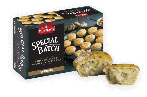 Special batch – Chicken Leek Mushroom party pies