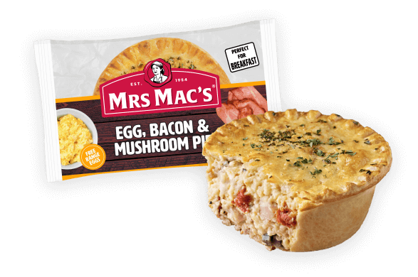 Egg Bacon Mushroom Pie