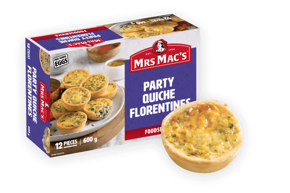 Party Quiche Florentines Foodservice - Mrs Mac's