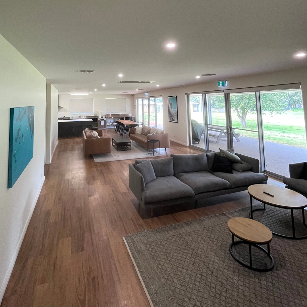 A lounge area at the South West Recreational Camp and Development Centre