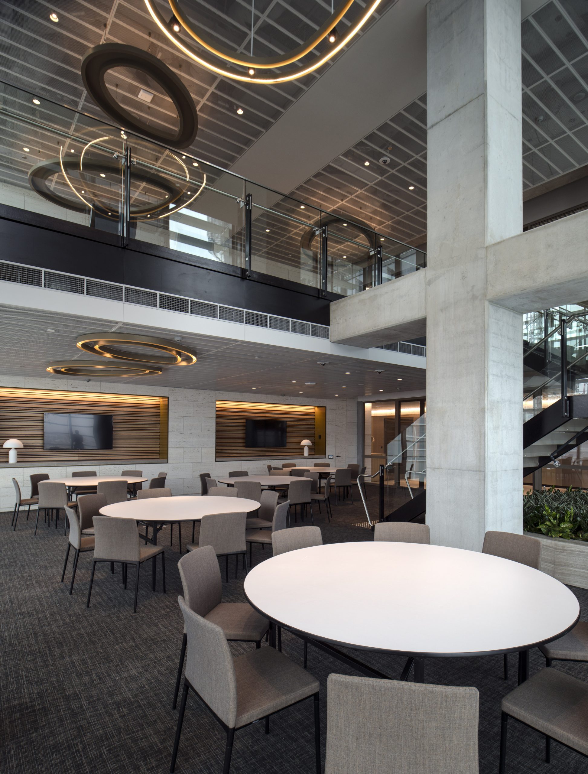 suspended metal pan ceiling system SAS150 - Westpac fit-out Barangaroo - commercial interior design