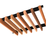 Austratus Timber Baffle V Fin profile 60x30x60 western cedar clear