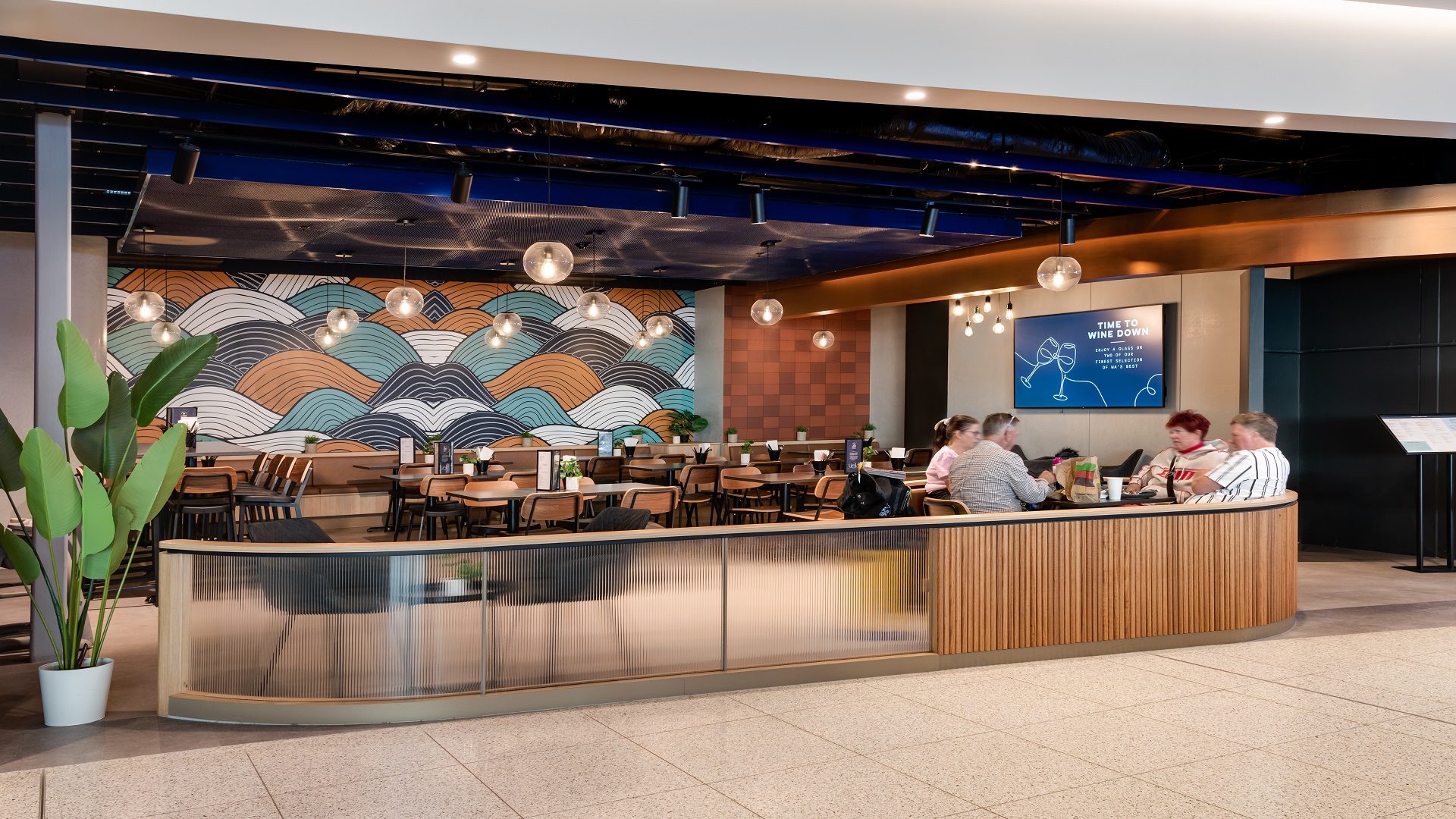 SAS Expanded Mesh Ceilings Long Neck Public House Perth Airport
