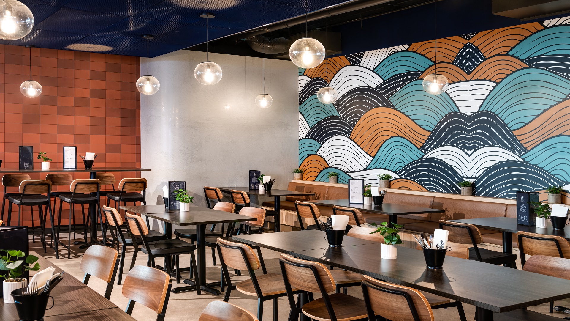 SAS Expanded Mesh Ceilings Long Neck Public House Perth Airport
