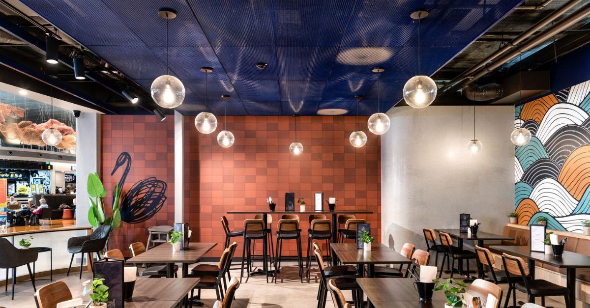 Why choose Metal Ceilings in Perth WA Long Neck Public House Mesh Ceiling