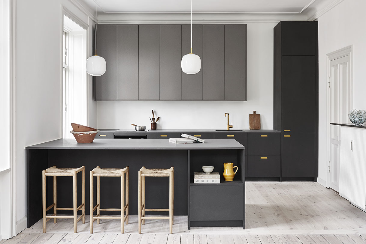 Through coloured MDF Kitchen Design