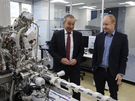 Premier Roger Cook visits the new RTS exhibition at Curtin University.
