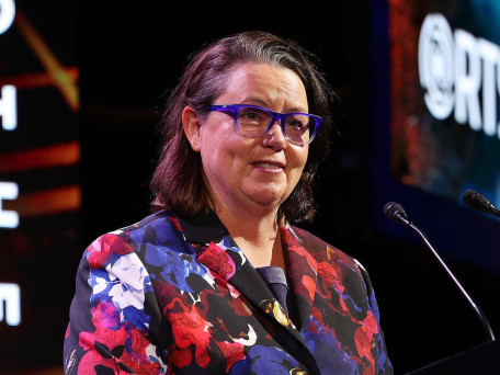 The Resources Technology Showcase event has been held at the Perth Convention Exhibition Centre in Perth. Pictured is Federal Resources Minister Madeleine King at the event