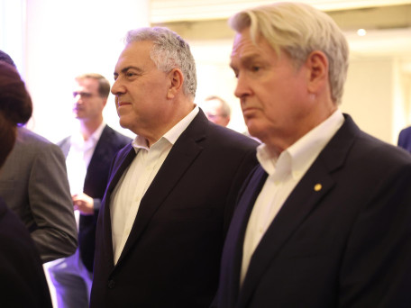 RTS dinner arrivals at Crown Towers Crystal Club. Hon Joe Hockey; Principal, Bondi Partners and Hon Richard Court; Former Premier, ACE