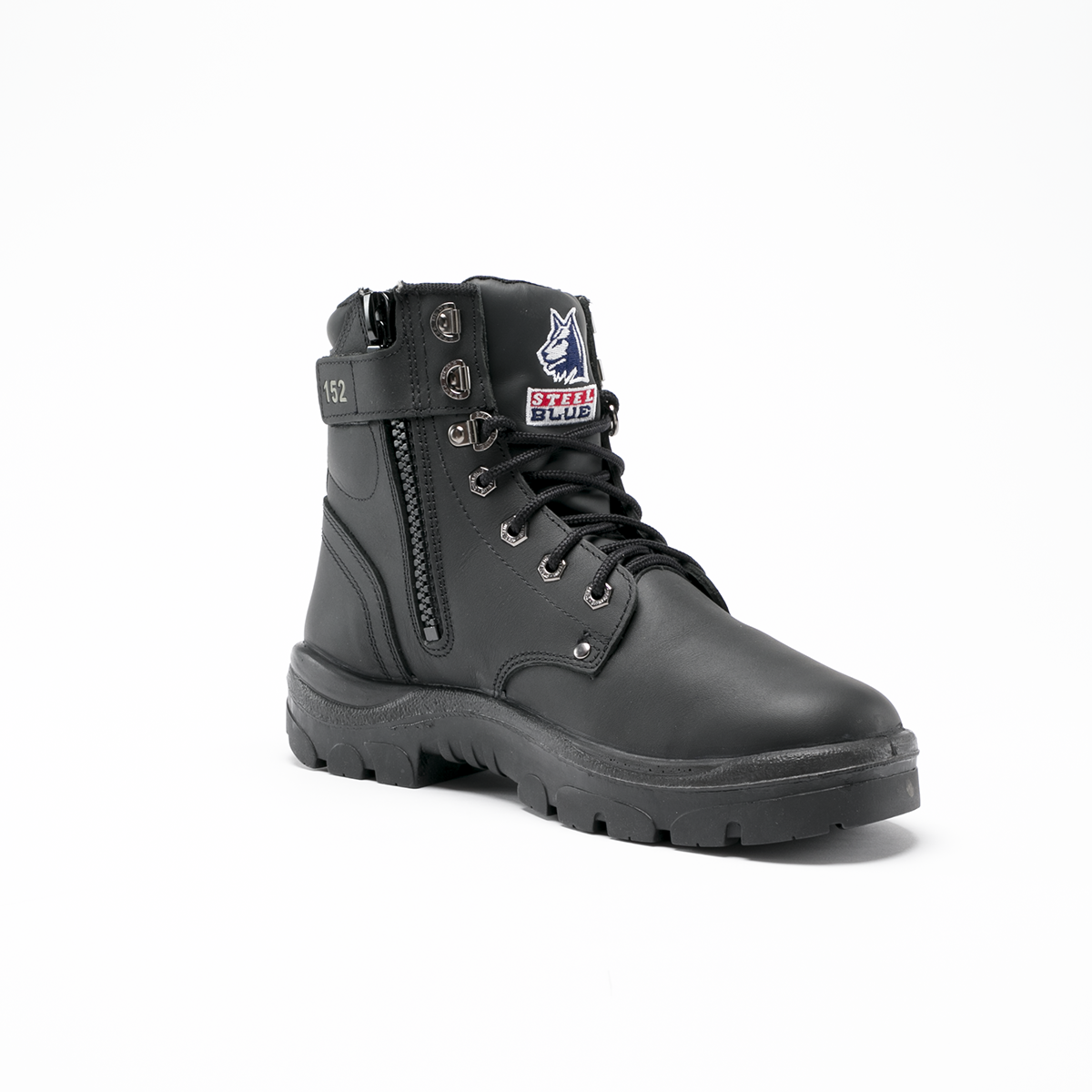 zip sided work boots