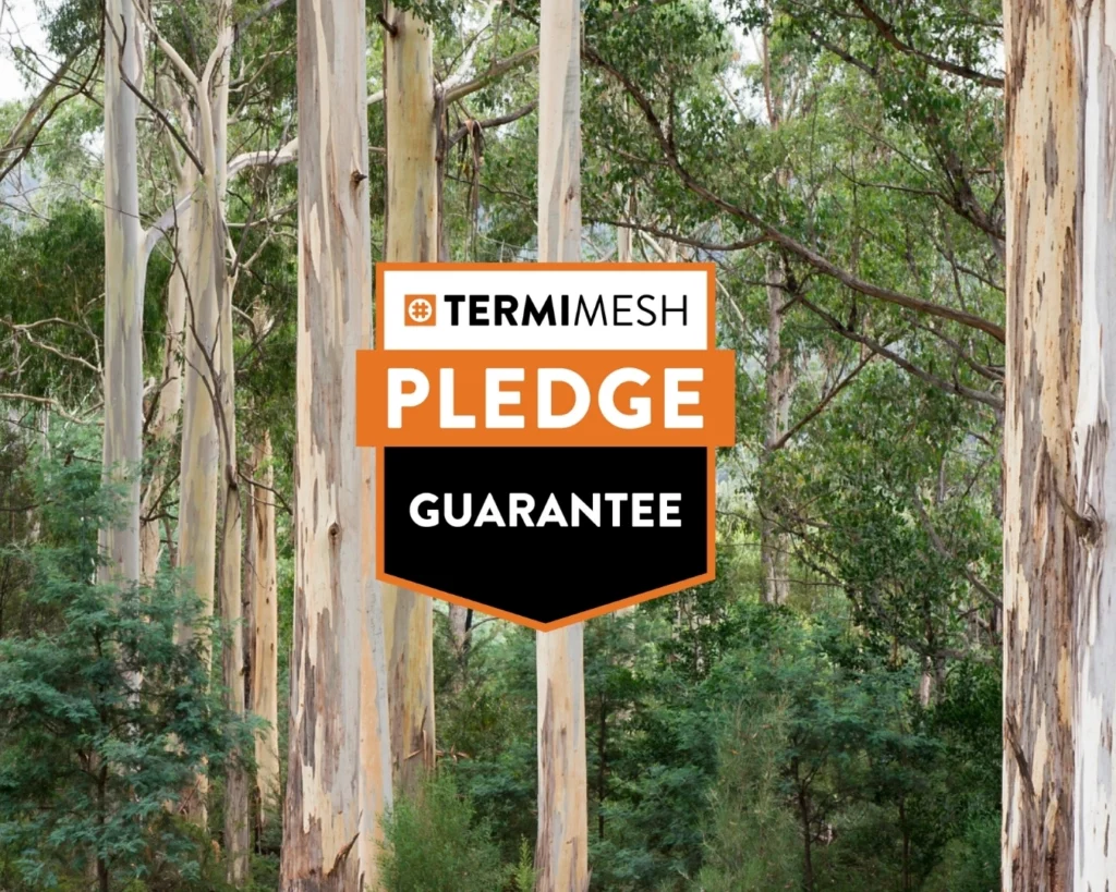 Termimesh Pledge Guarantee logo placed on nature image background