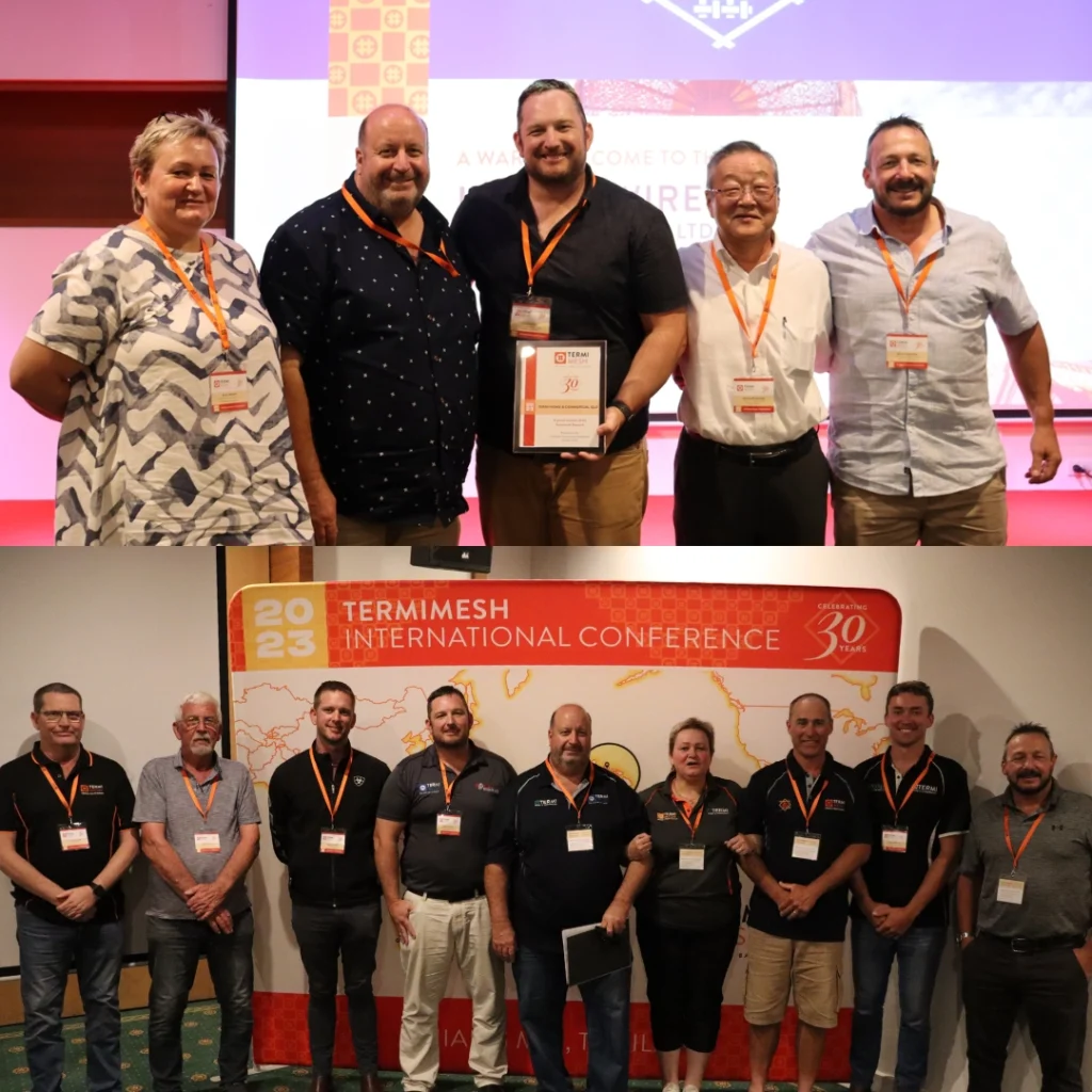 John Graham along with team members from Termi Home & Commercial at the 2023 Termimesh International Conference