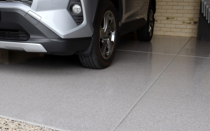 Car on Epoxy Floor