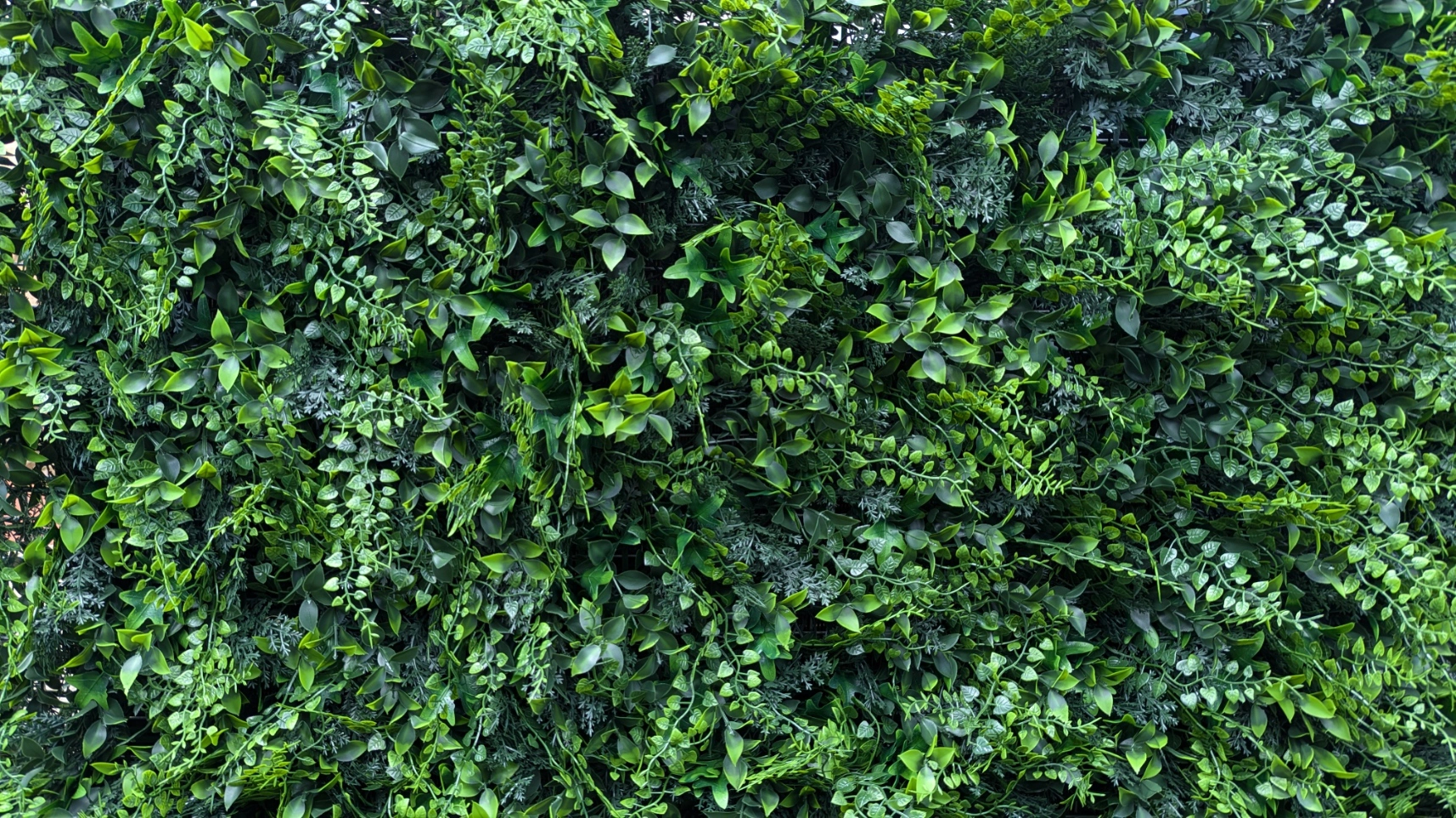 Tropical style artificial green wall