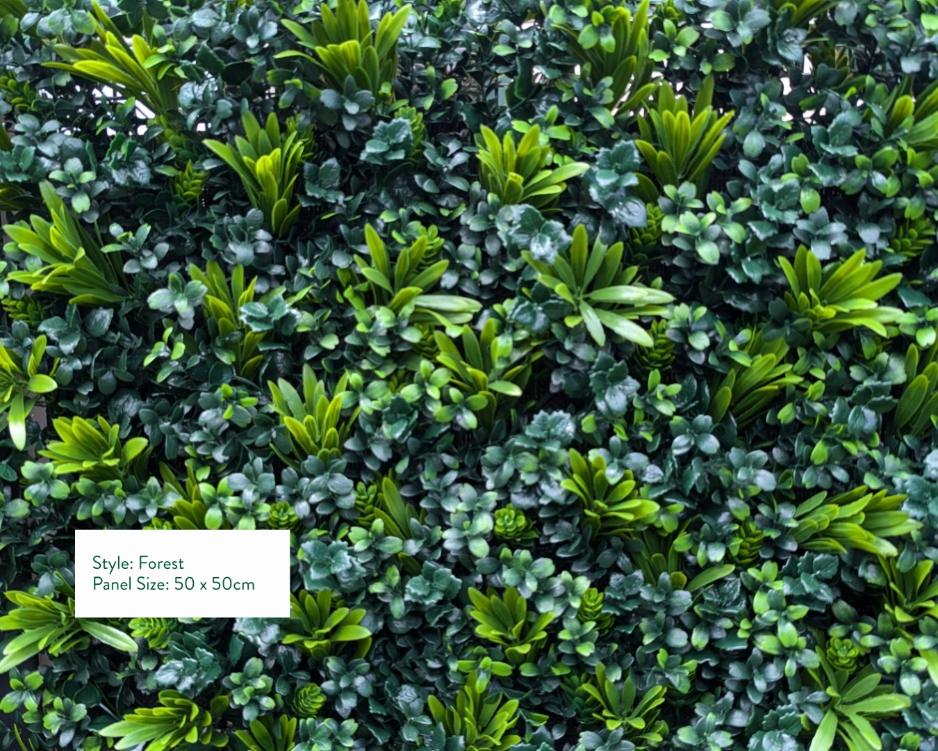 Forest artificial green wall style