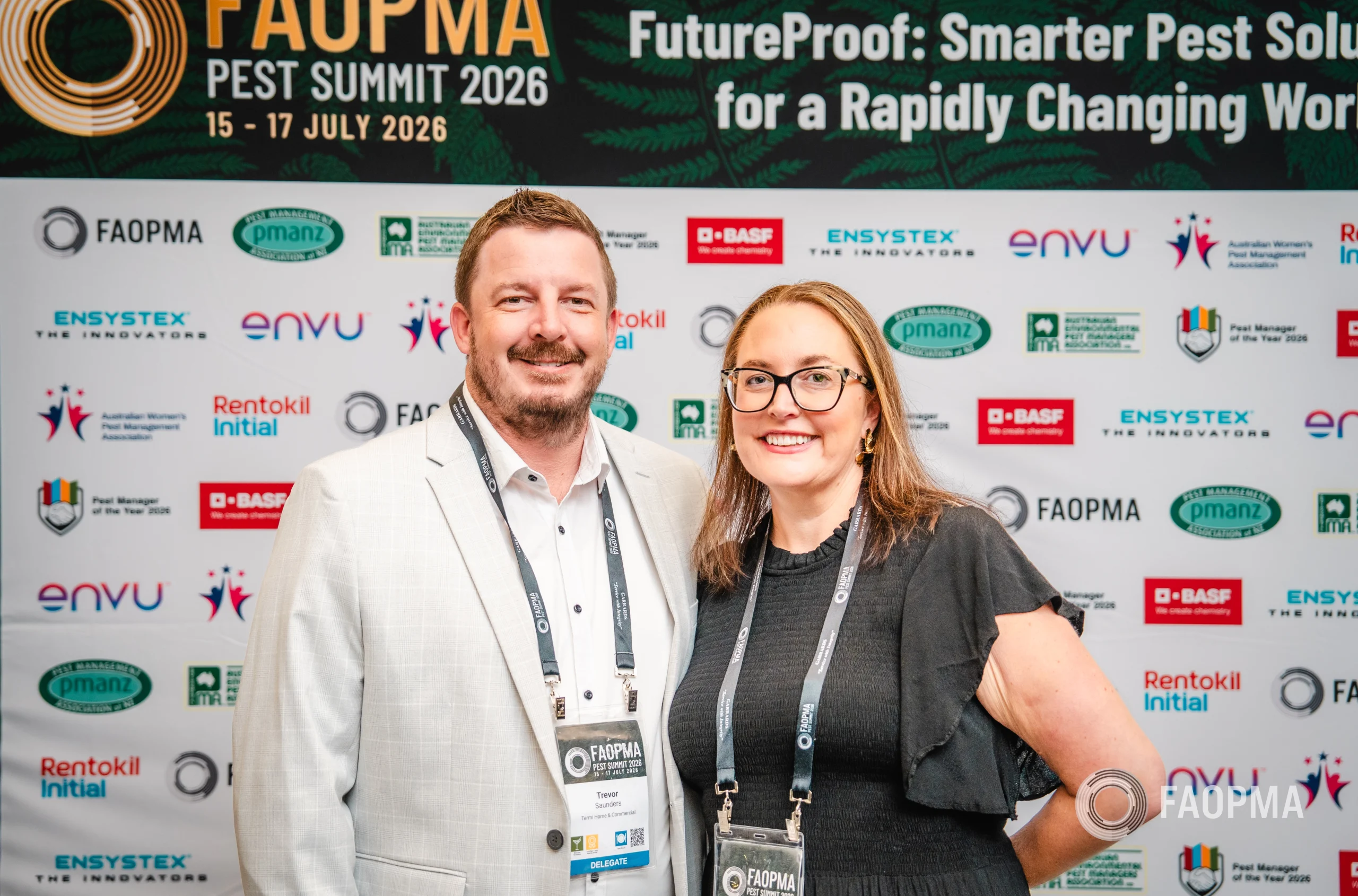 Staff at the FAOPMA Pest Summit 2026 in Auckland, New Zealand