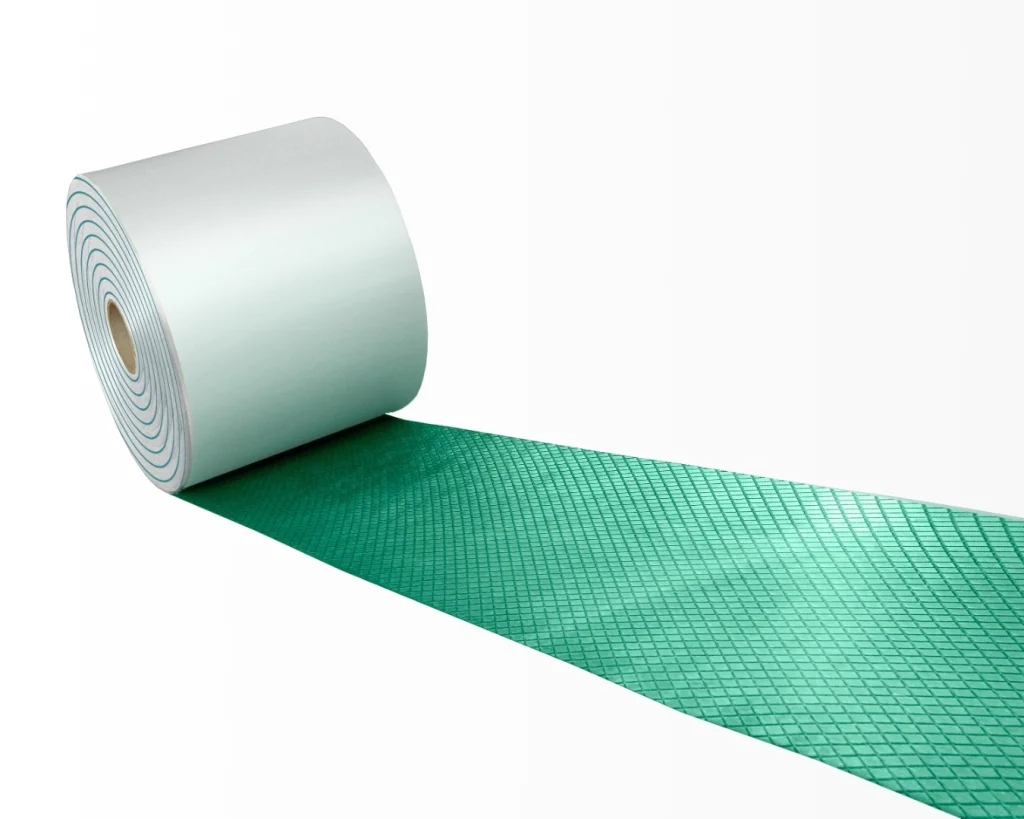 A roll of Smartfilm chemically impregnated geotextile blanket