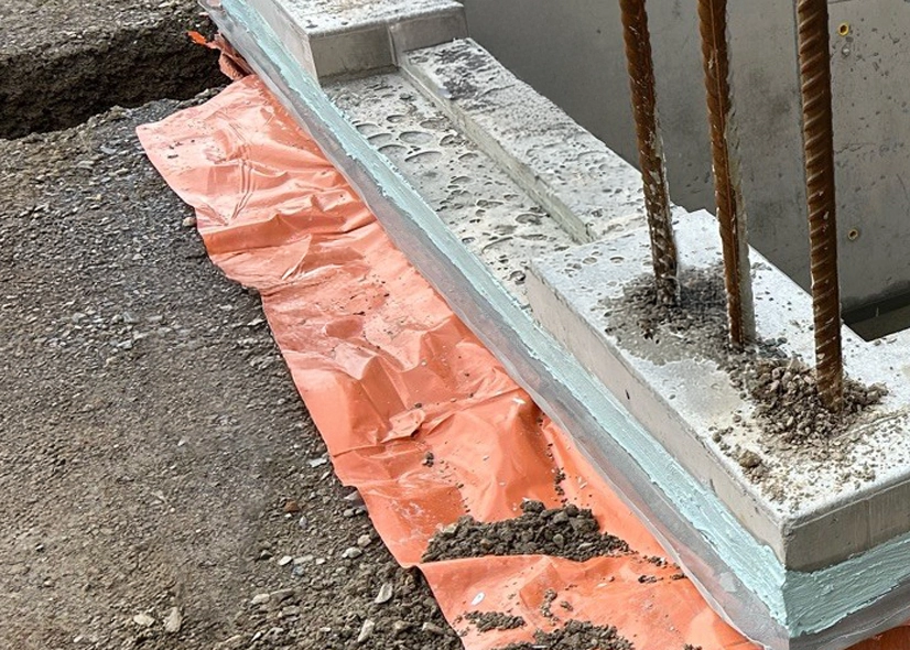 TMA725 stainless steel termite barrier mesh perimeter installation prior to a slab pour