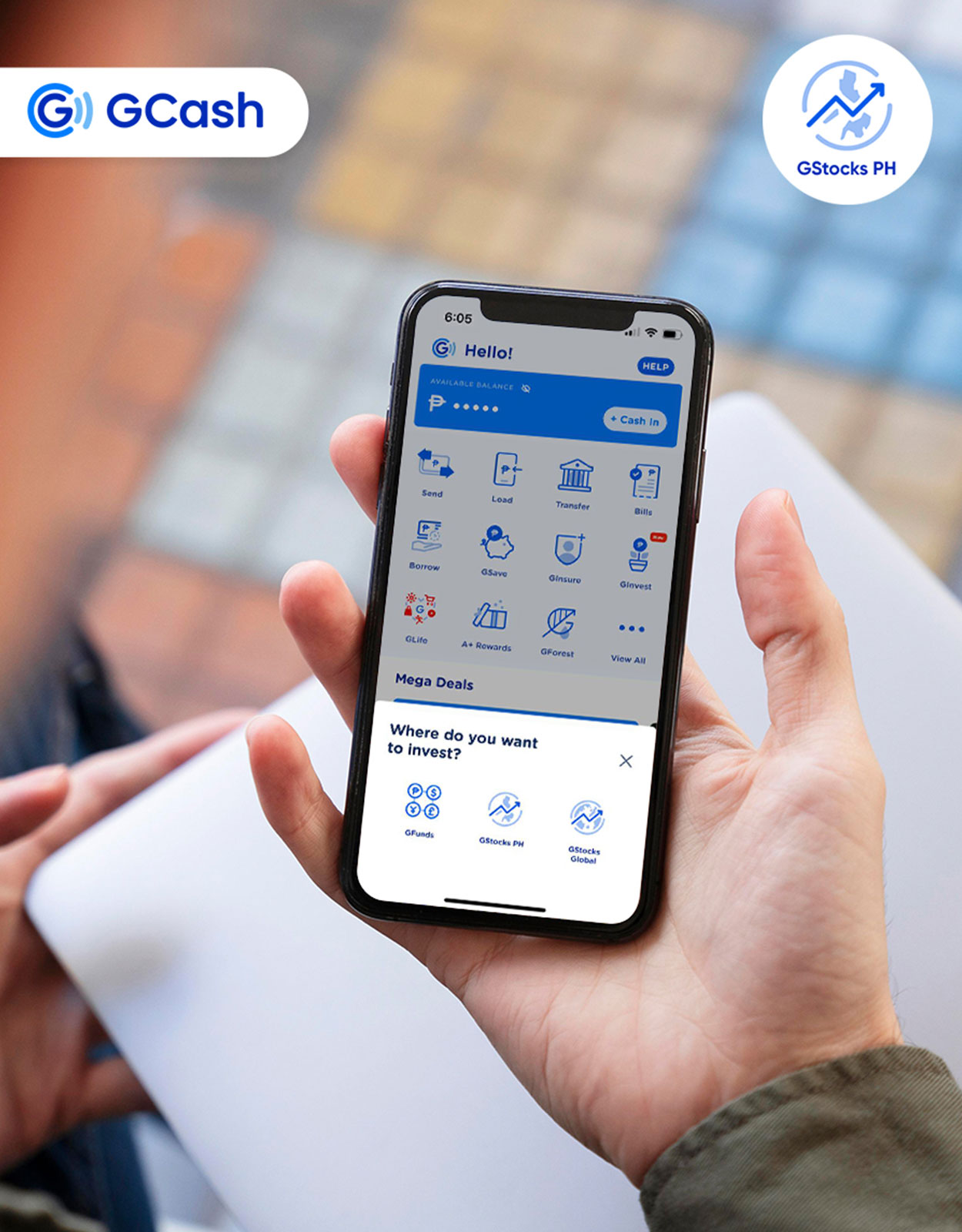 GStocks PH feature on the GCash app