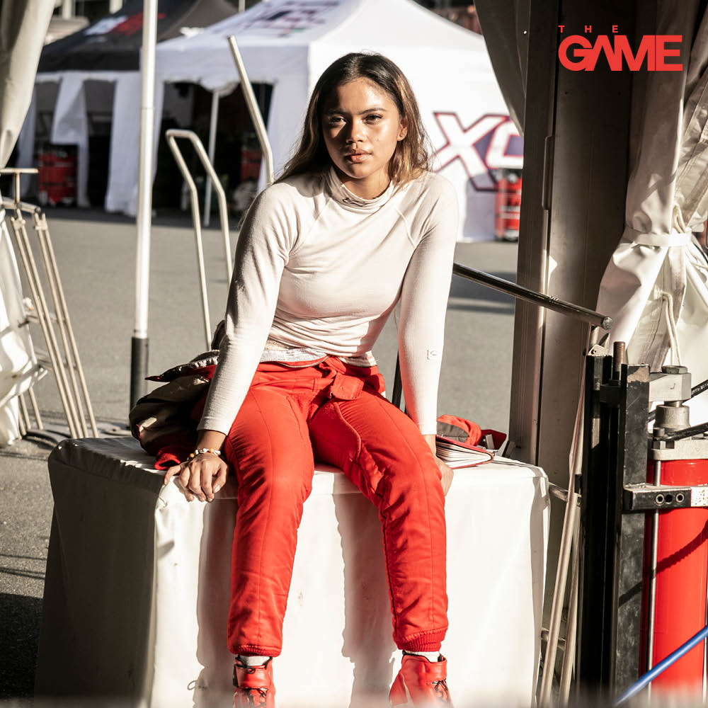 Bianca in the Dubai Autodrome