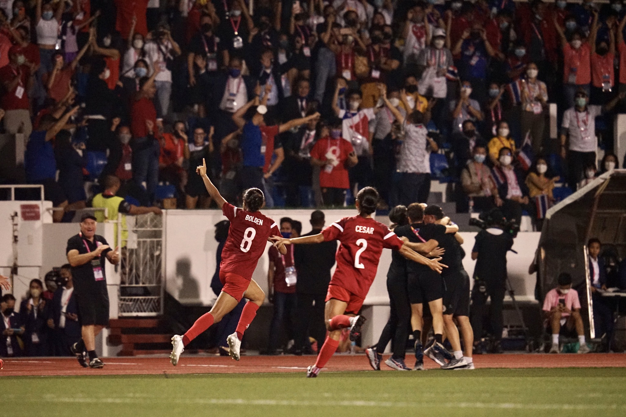 The Filipinas hyped up their fans on their home turf at the AFF Women's Championship
