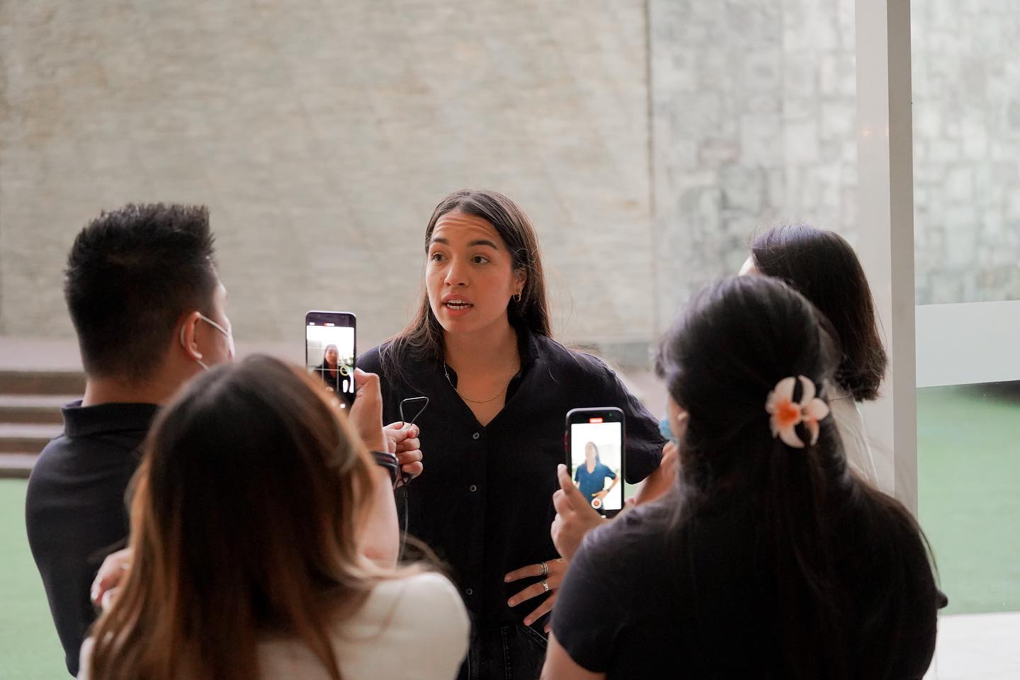 Hali Long at the Filipinas Philippine Women's National Football Team press briefing 