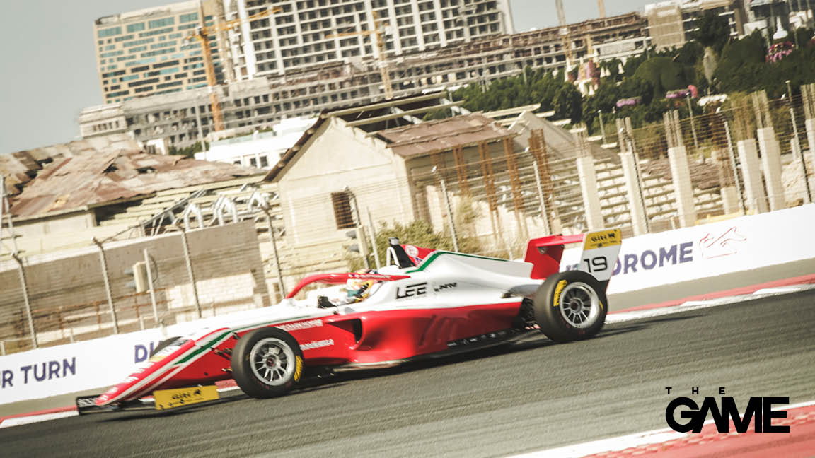 Bianca Bustamante in action in the Formula 4 UAE Championship.