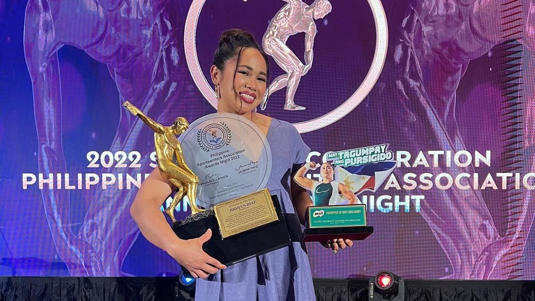 Hidilyn Diaz wins her fourth PSA Athlete of the Year Award